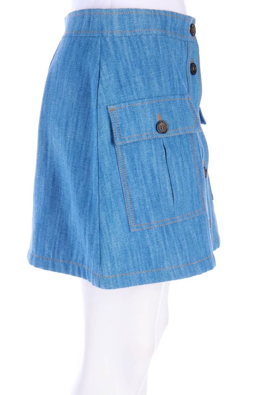 Carou MAX&Co. Jeansrock Aus Baumwolle Mit Aufgesetzten Taschen