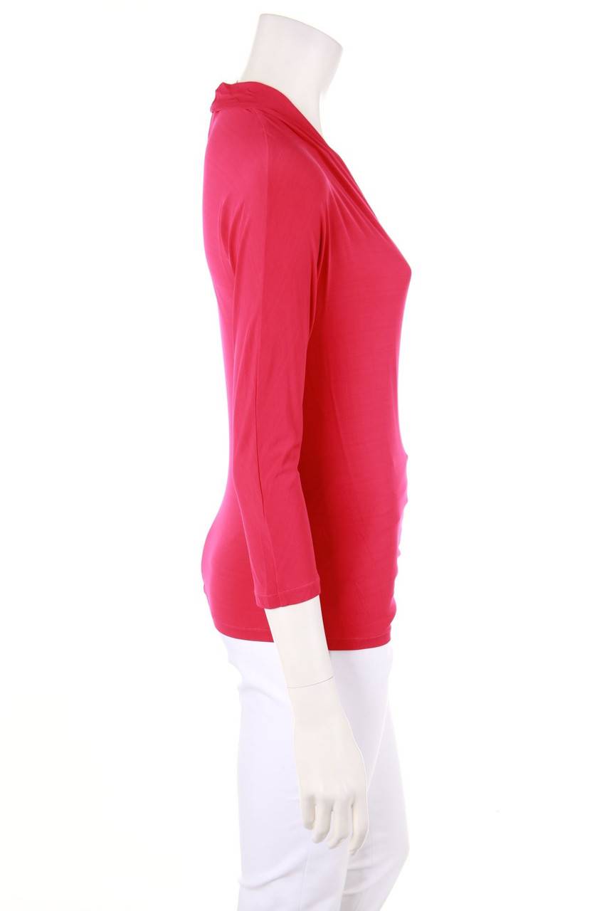 Carou Max Mara STUDIO 3/4-Arm-Shirt In Wickel-Optik Mit Raffungen