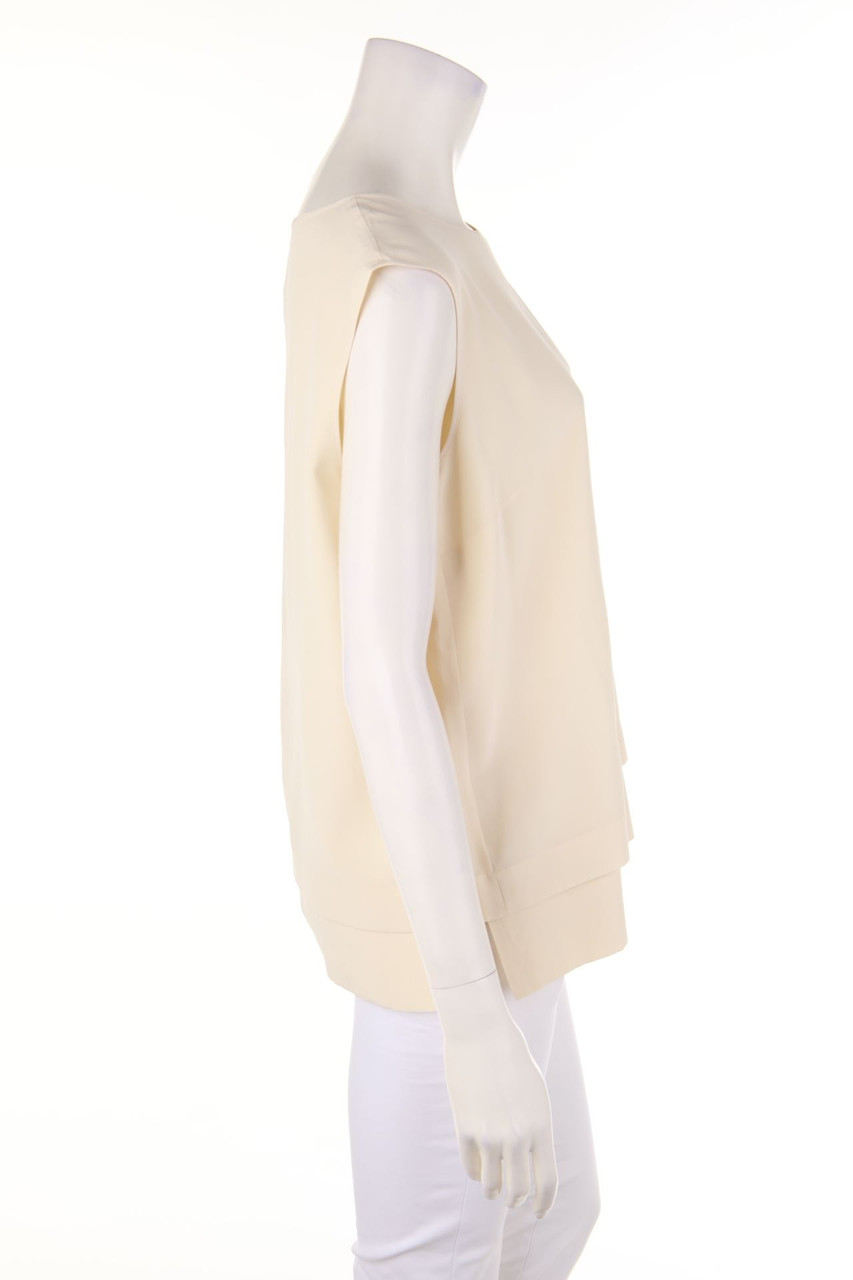 Carou Max Mara STUDIO Blusentop Aus Seide Im Layer Look