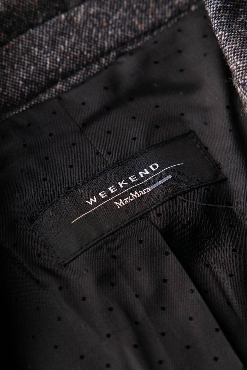 Carou Max Mara WEEKEND Blazer Aus Woll-Mix Mit Schlitz