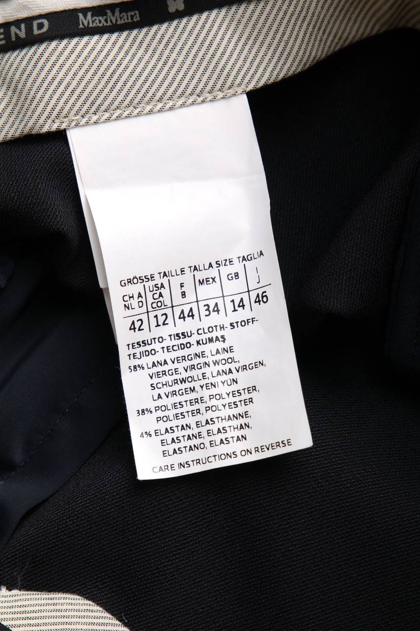 Carou Max Mara WEEKEND Business-Hose Aus Schurwoll-Mix