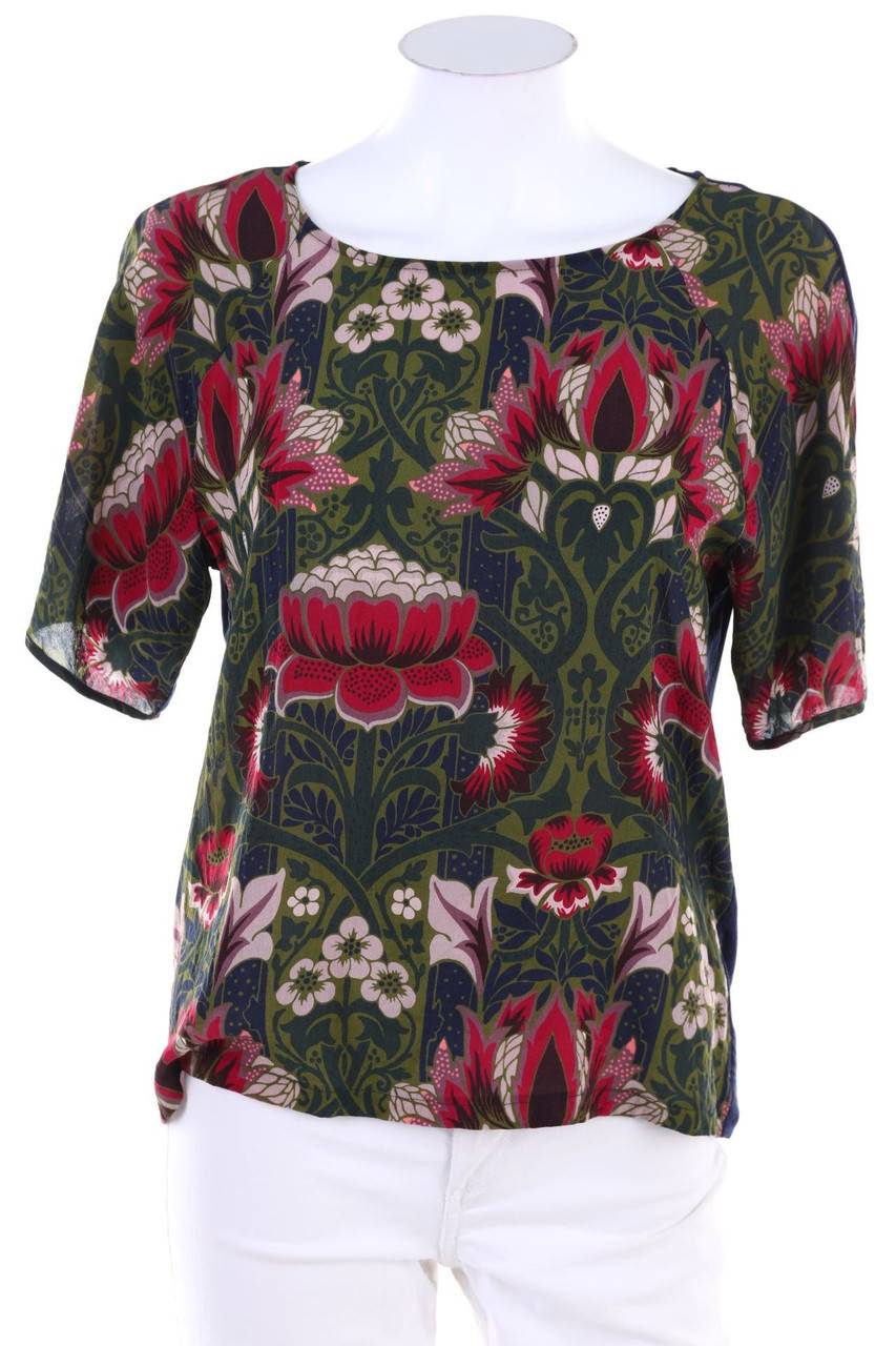 Carou Max Mara WEEKEND Kurzarm-Shirt mit Blumen-Print