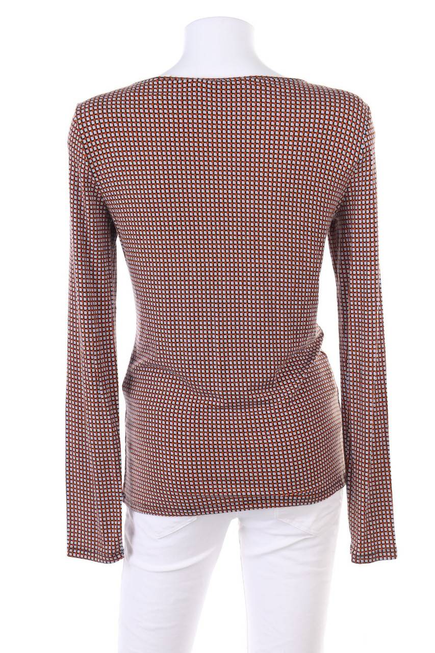 Carou Max Mara WEEKEND Longsleeve-Shirt Mit Wasserfall-Ausschnitt