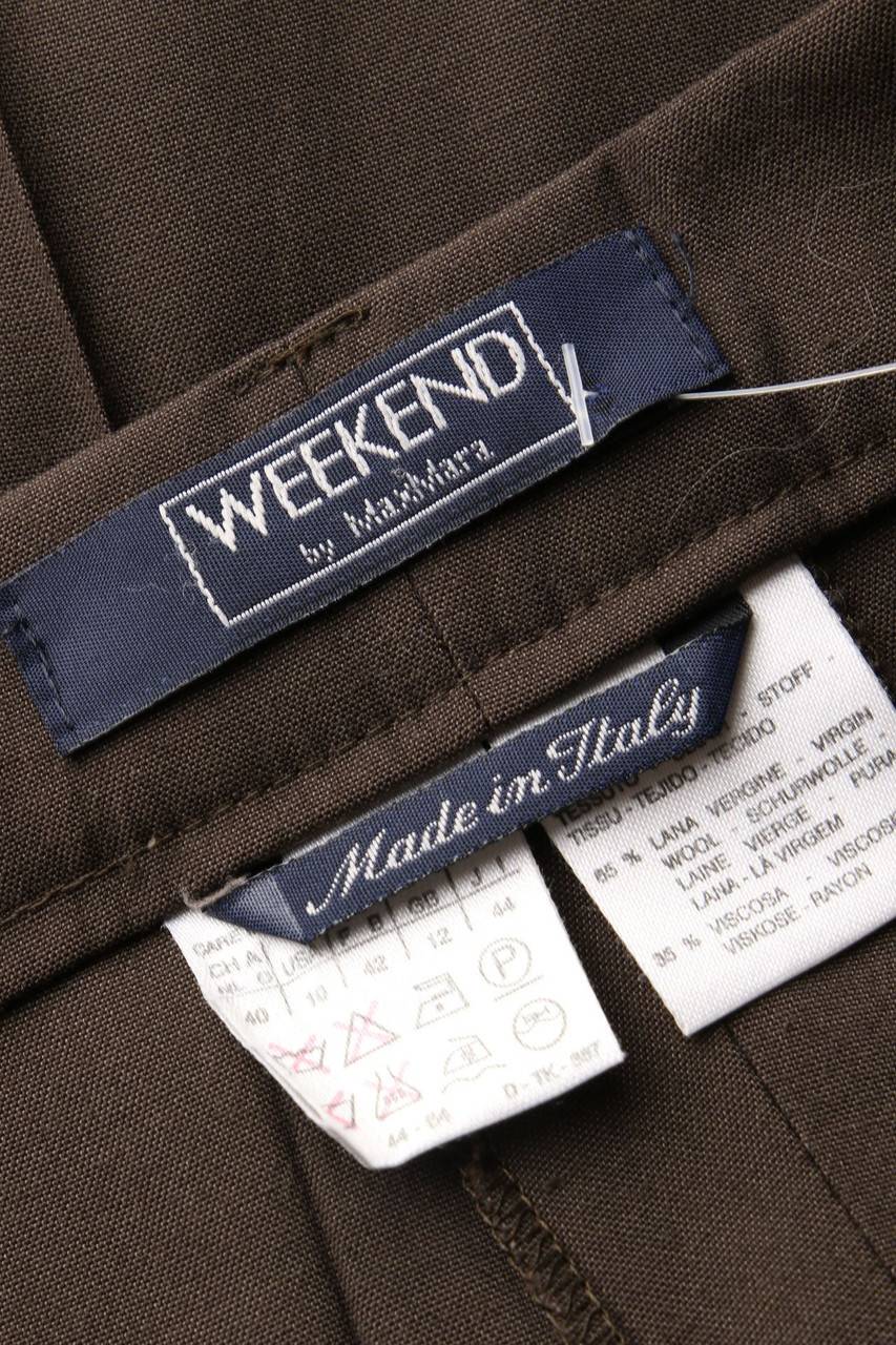 Carou Max Mara WEEKEND Vintage-Mom-Hose Aus Schurwoll-Mix