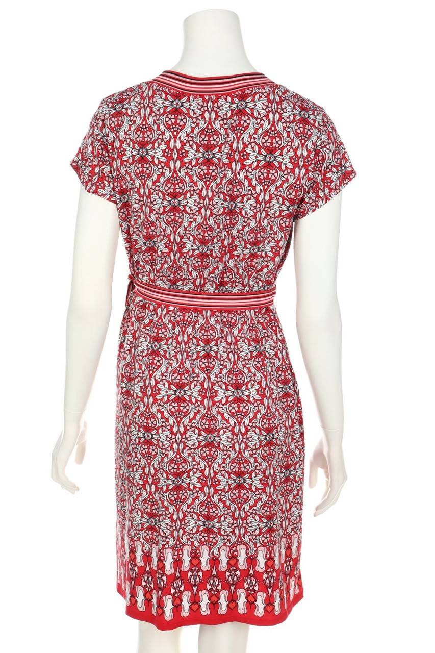 Carou MAX STUDIO Kleid Aus Jersey In Wickel-Optik Mit Floralem Muster