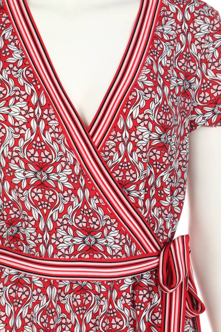 Carou MAX STUDIO Kleid Aus Jersey In Wickel-Optik Mit Floralem Muster