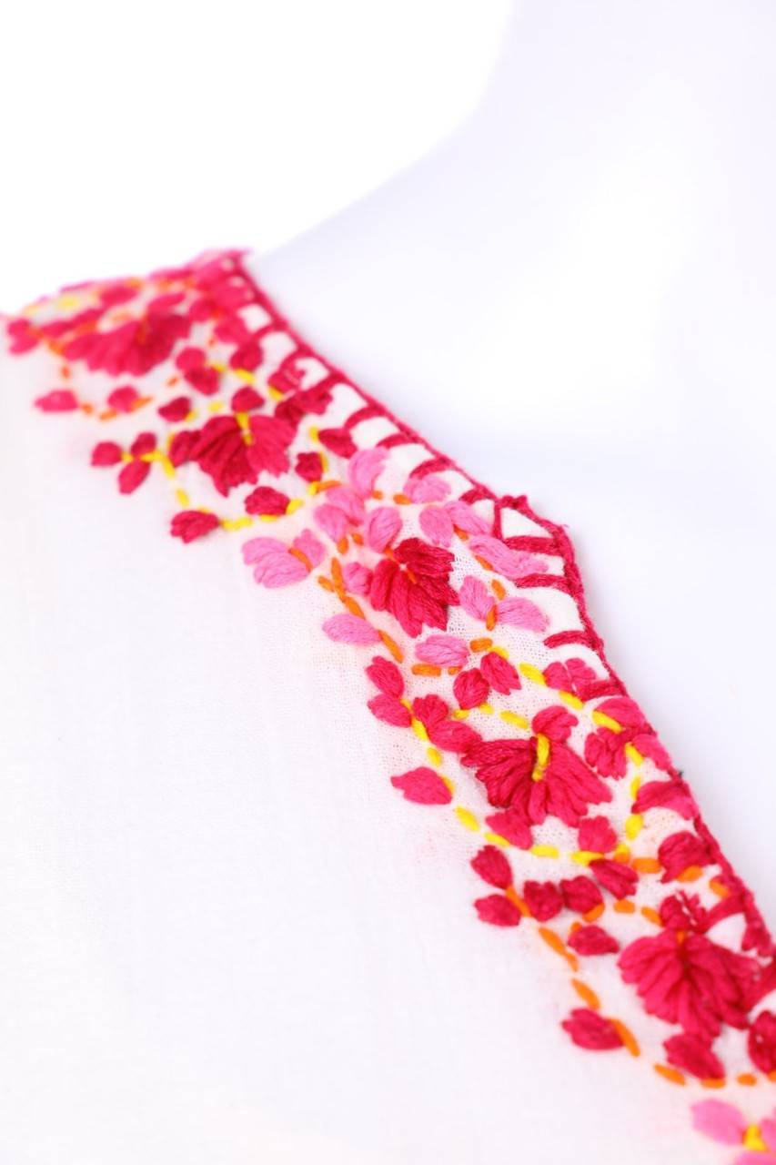 Carou MES DEMOISELLES PARIS Maxi-Kleid Aus Baumwolle Mit Stickereien