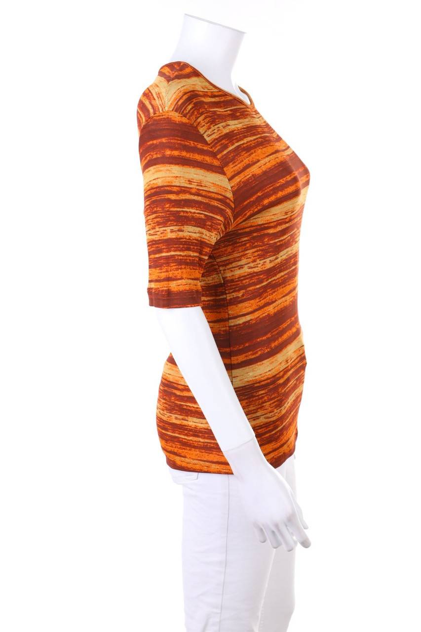 Carou MISSONI SPORT Vintage-Kurzarm-Shirt Aus Viskose-Mix