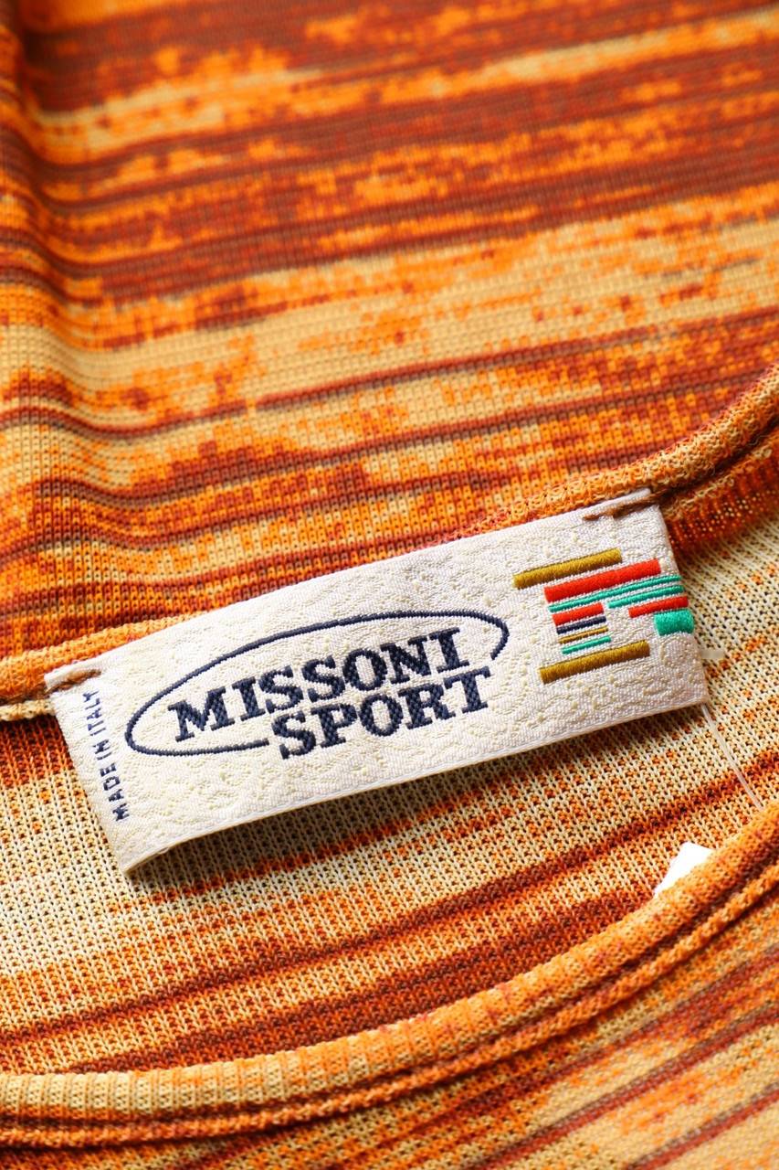 Carou MISSONI SPORT Vintage-Kurzarm-Shirt Aus Viskose-Mix