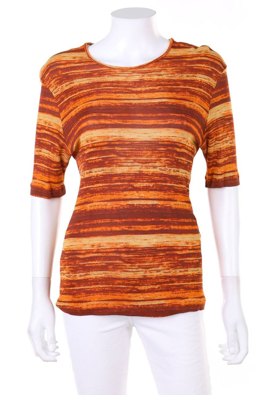 Carou MISSONI SPORT Vintage-Kurzarm-Shirt aus Viskose-Mix