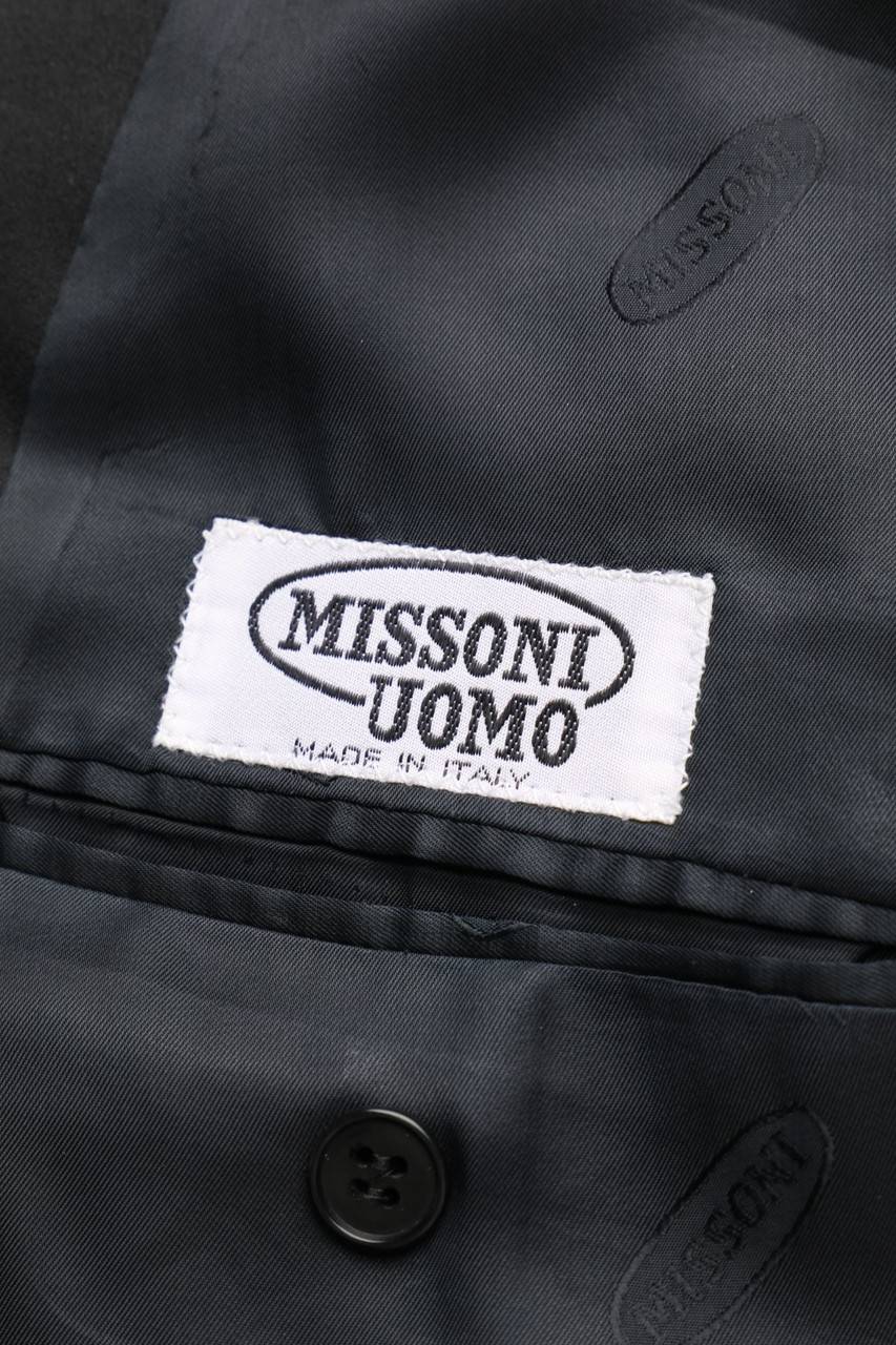 Carou MISSONI UOMO Vintage-Zweireiher-Sakko Aus Seiden-Mischung