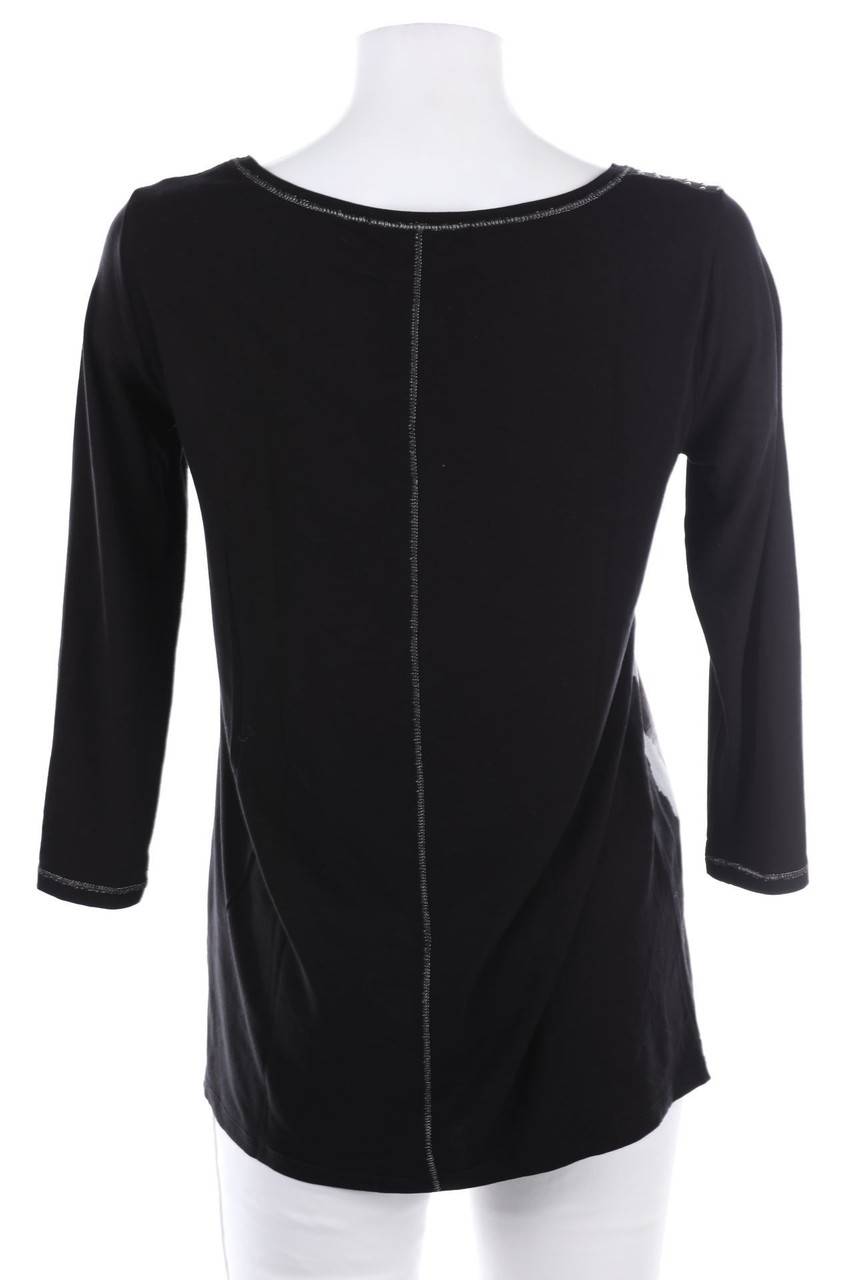 Carou Monari Print-3/4-Arm-Shirt Mit Strass-Steinen