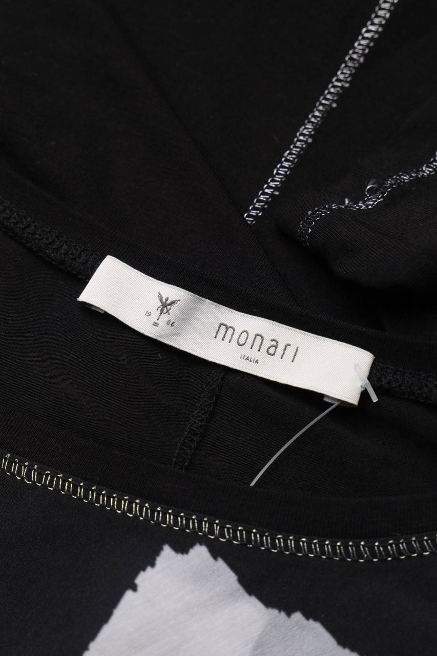 Carou Monari Print-3/4-Arm-Shirt Mit Strass-Steinen