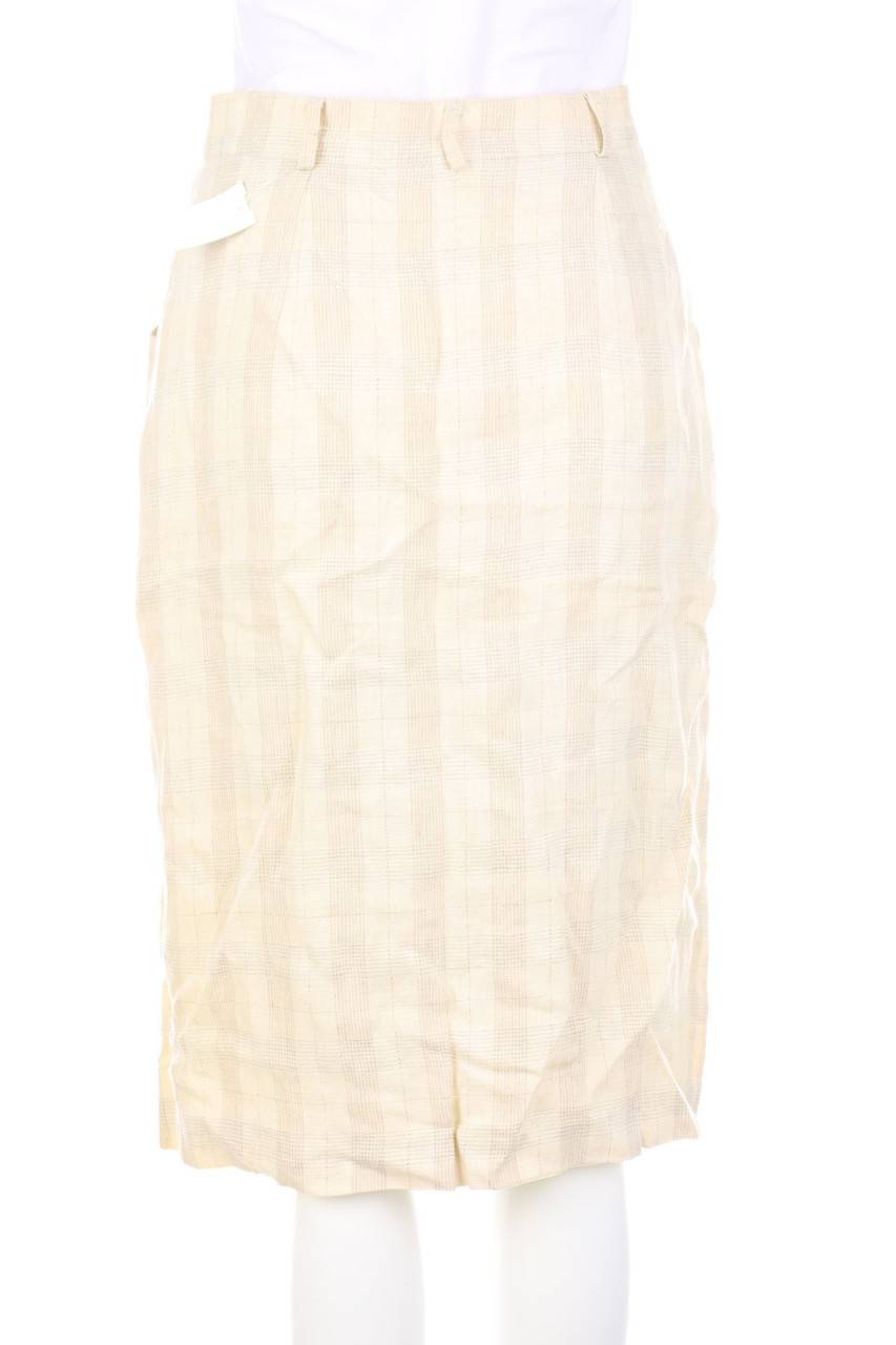 Carou Mondi Vintage-Rock Aus Leinen-Mix Mit Karo-Muster