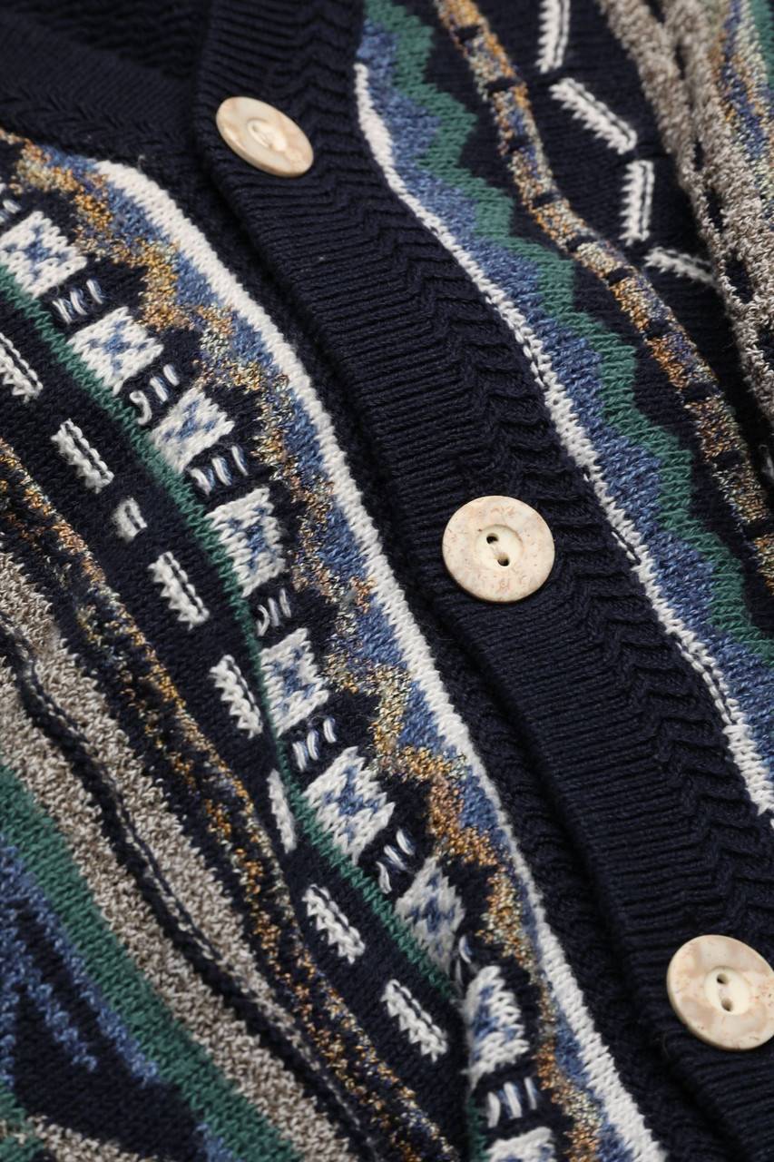 Carou MONTE CARLO Vintage-Muster-Weste Aus Baumwoll-Mix