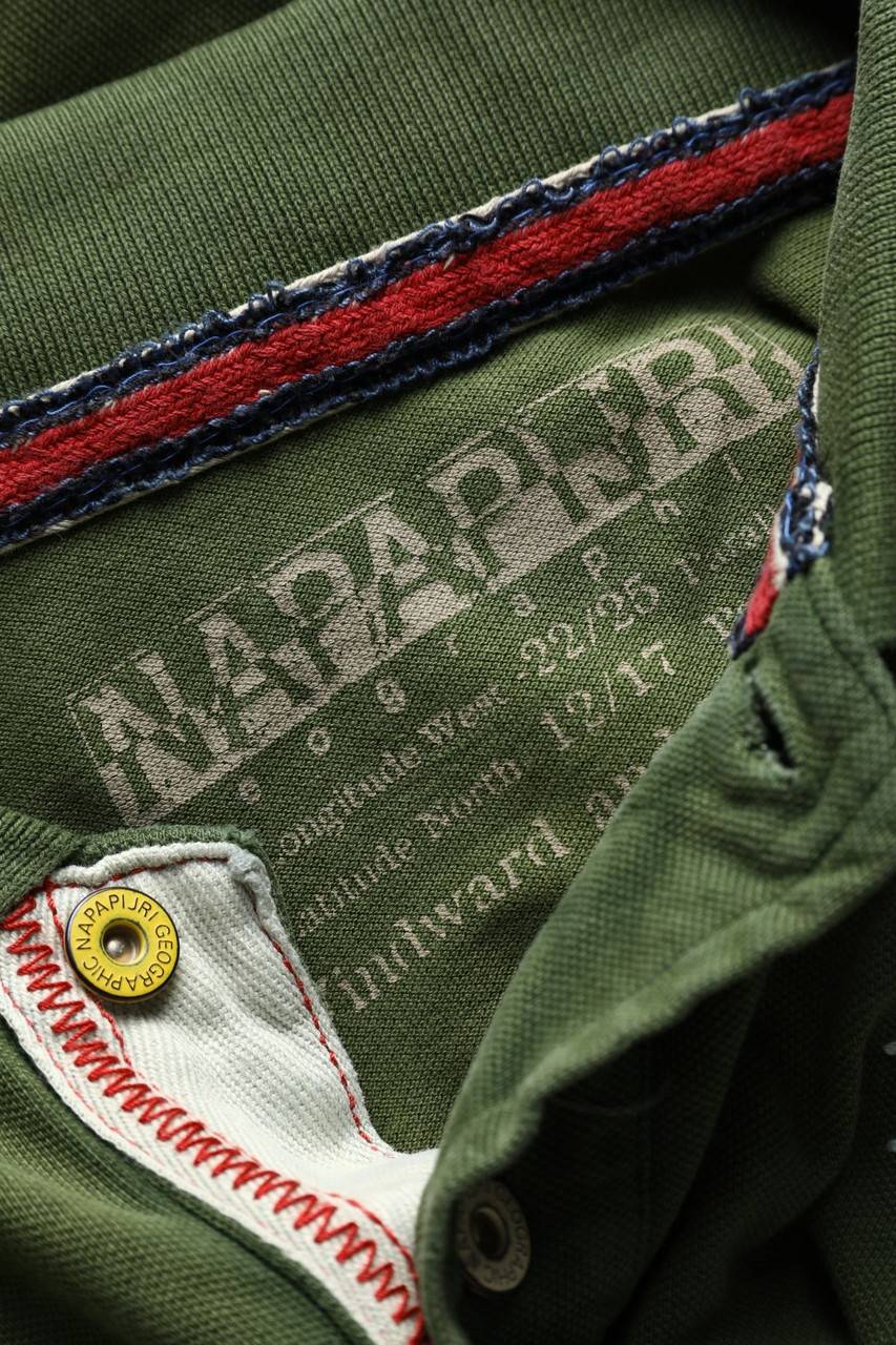 Carou Napapijri Baumwoll-Longsleeve-Poloshirt Mit Logo-Applikation