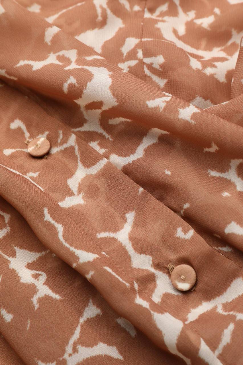 Carou NEW YORK INDUSTRIE Kurzarm-Bluse Mit Animal-Print