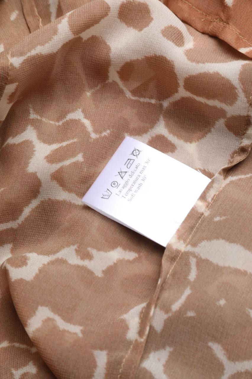 Carou NEW YORK INDUSTRIE Kurzarm-Bluse Mit Animal-Print