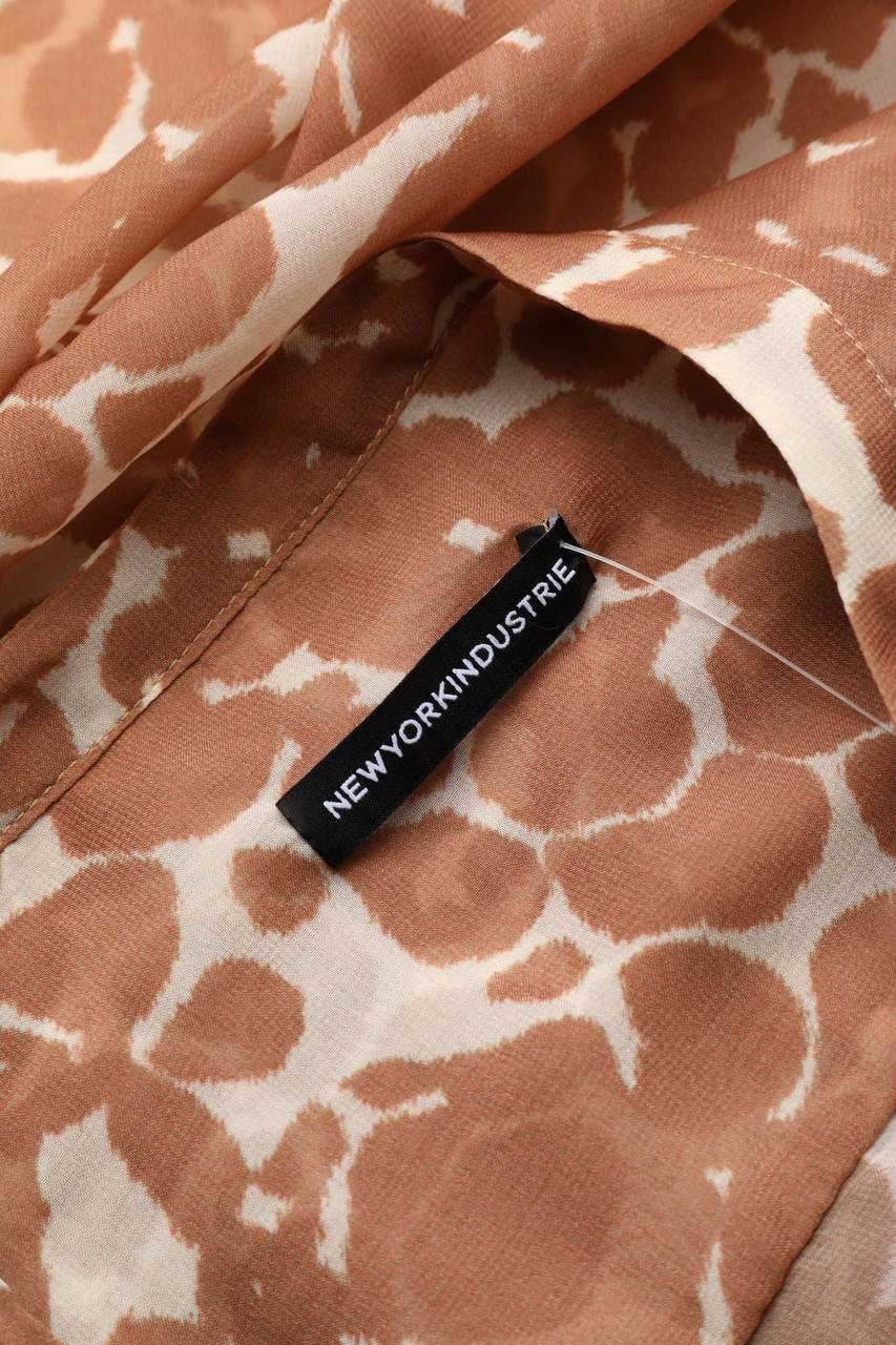 Carou NEW YORK INDUSTRIE Kurzarm-Bluse Mit Animal-Print