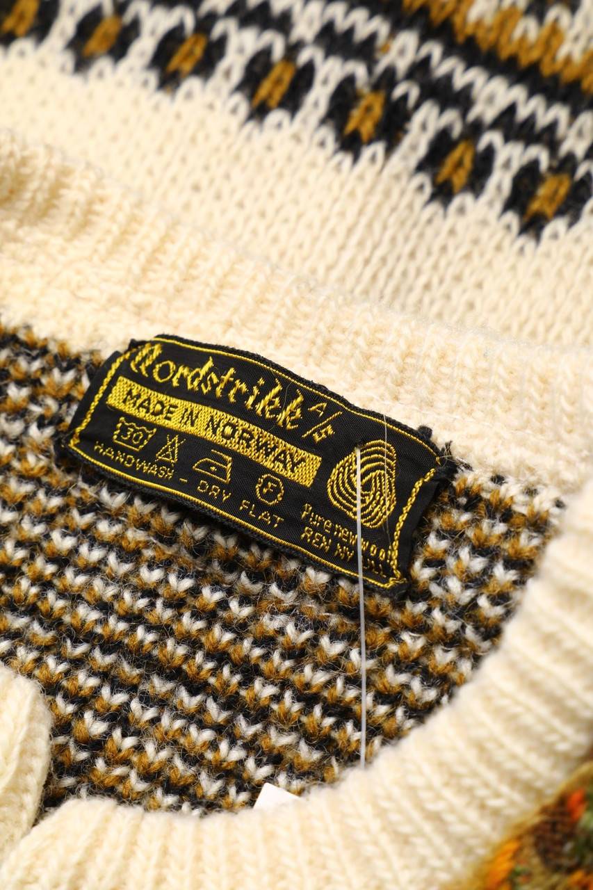Carou Nordstrikk Norweger-Cardigan Aus Schurwolle Mit Print