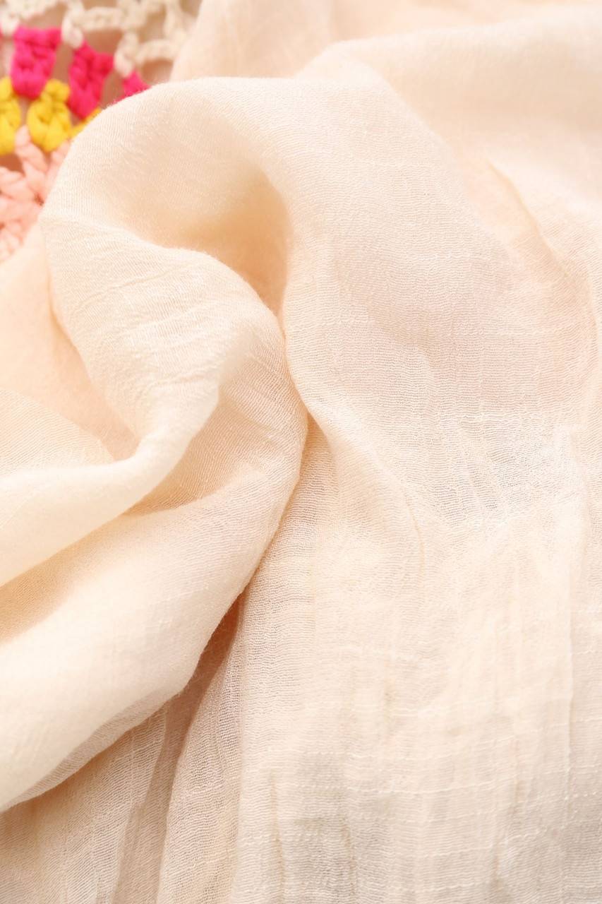 Carou Ohne Label Boho-Bluse Mit 3/4-Ärmel Mit Häkelspitze