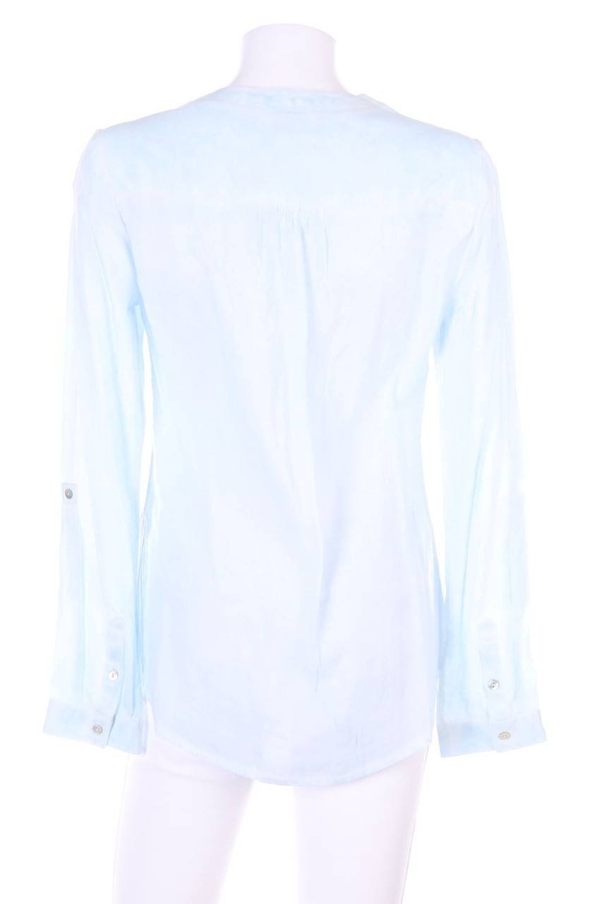 Carou Ohne Label Garment Dyed-Bluse Mit Roll-up-Manschette