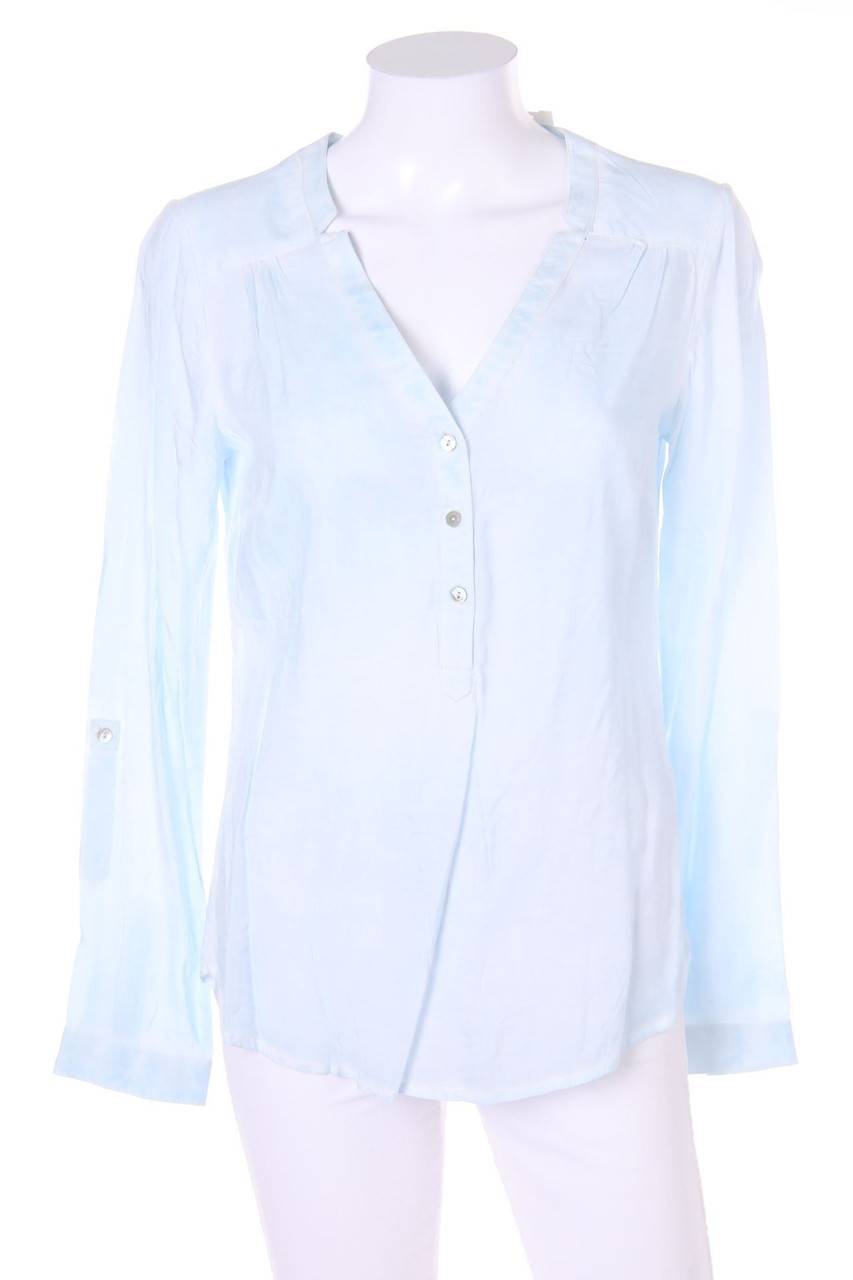 Carou Ohne Label Garment Dyed-Bluse mit Roll-up-Manschette