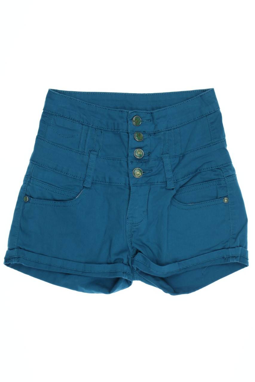 Carou Ohne Label High Waist-Hose mit Biesen mit aufgesetzten Taschen