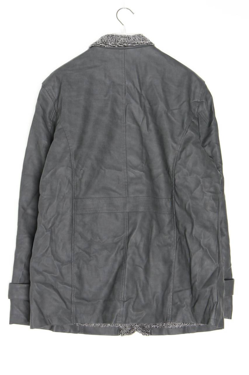 Carou Ohne Label Kunstleder-Jacke Mit Fake Fur-Besatz