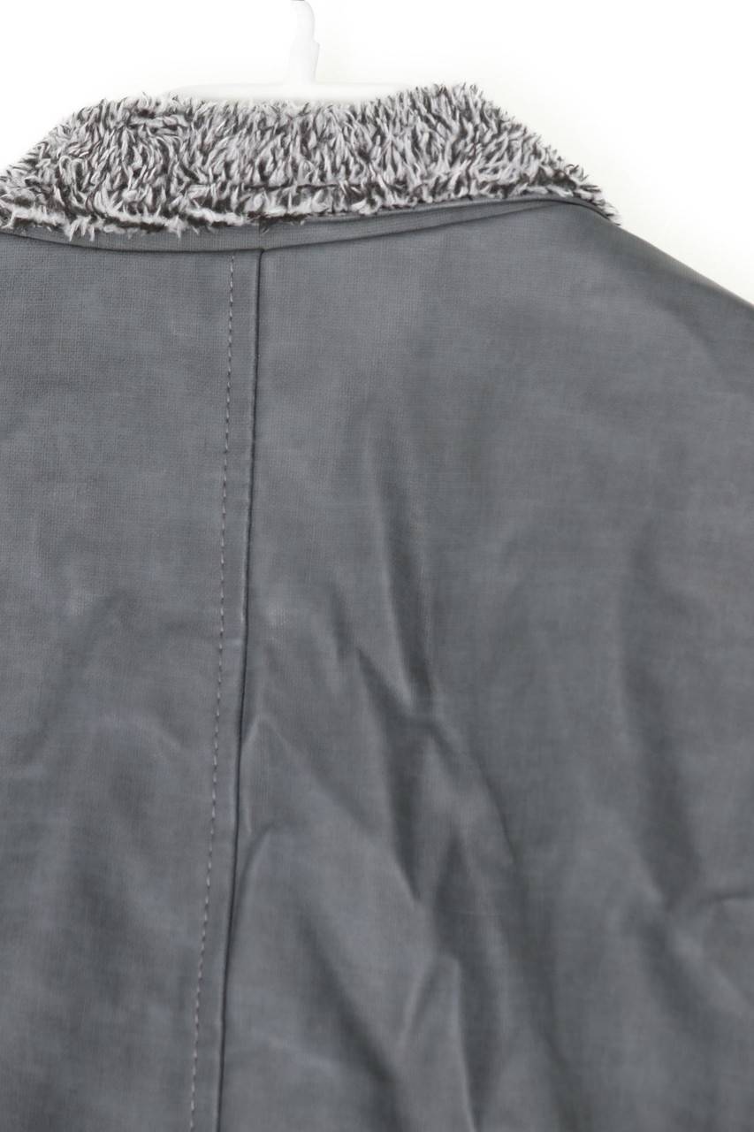 Carou Ohne Label Kunstleder-Jacke Mit Fake Fur-Besatz