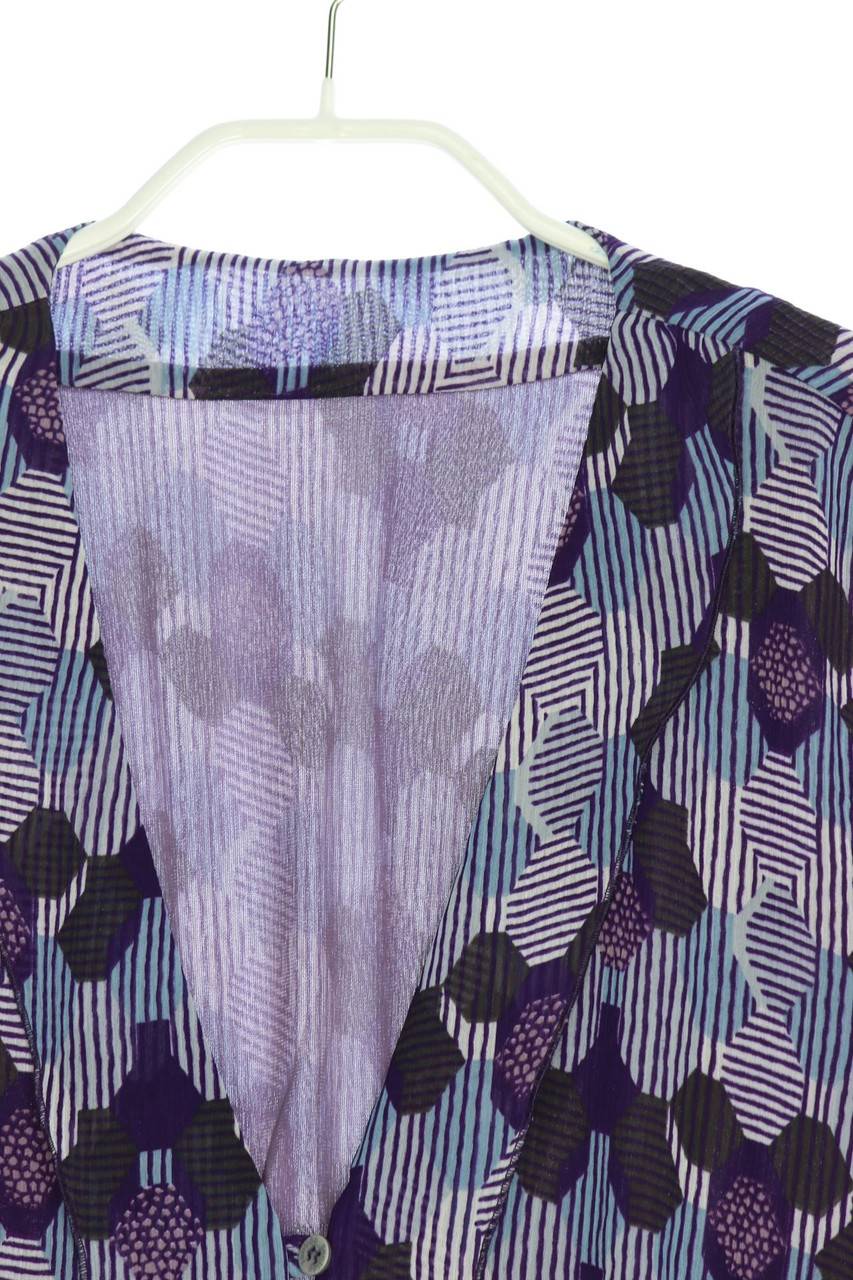 Carou Ohne Label Muster-Kleid Mit Asymmetrischem Schnitt
