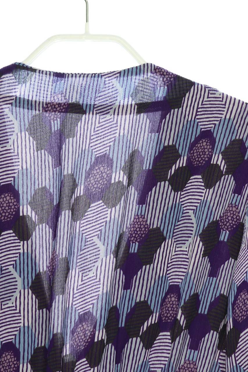 Carou Ohne Label Muster-Kleid Mit Asymmetrischem Schnitt