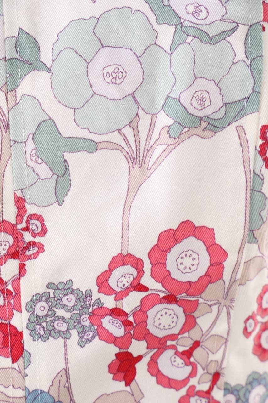 Carou Ohne Label Neckholder-Bluse Mit Floralem Muster