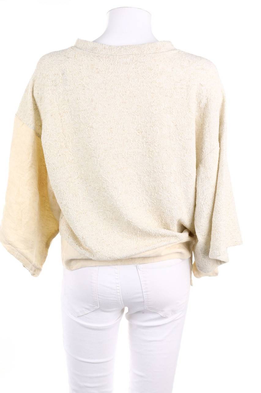 Carou Ohne Label Oversize-Strick-Pullover Aus Jersey Mit Schleife