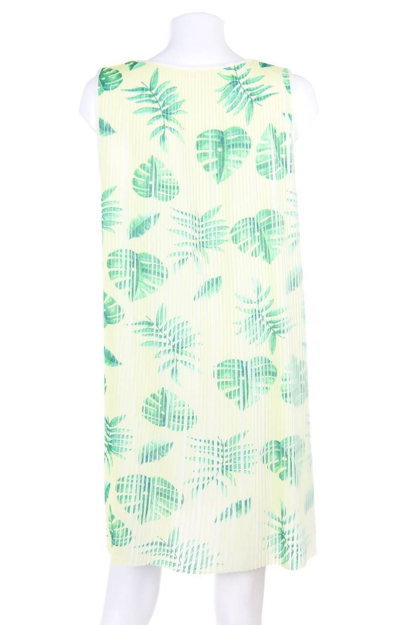 Carou Ohne Label Plissee-Minikleid Mit Tropical Print