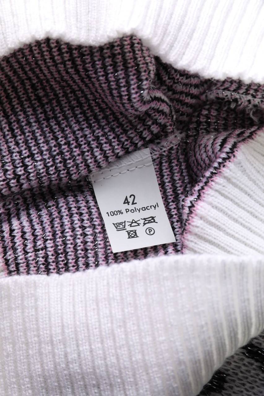 Carou Ohne Label Strick-Pullover Mit Floralem Muster