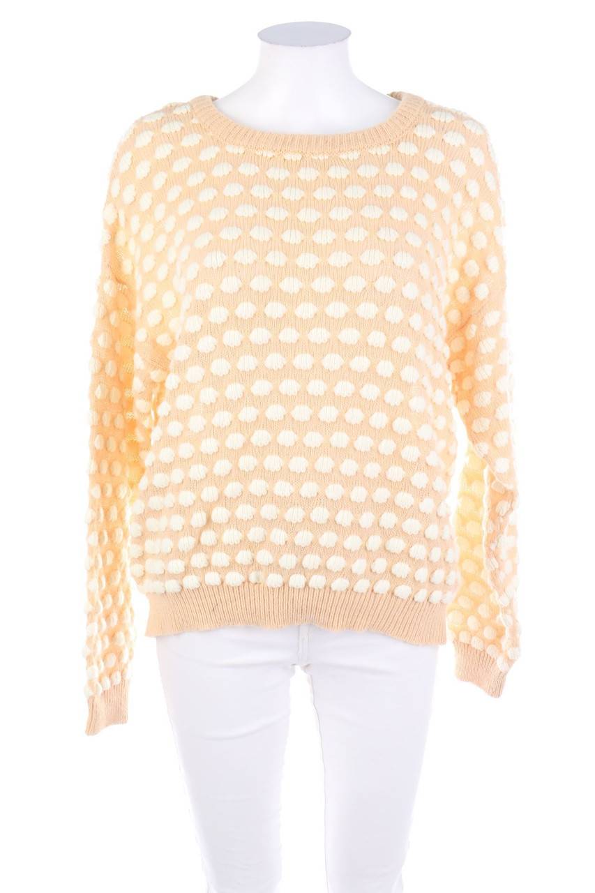 Carou Ohne Label Strick-Pullover mit überschnittener Schulter