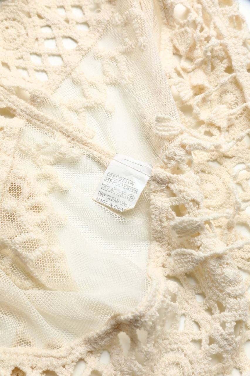 Carou Ohne Label Tunika-Bluse Aus Spitze Mit Fransen