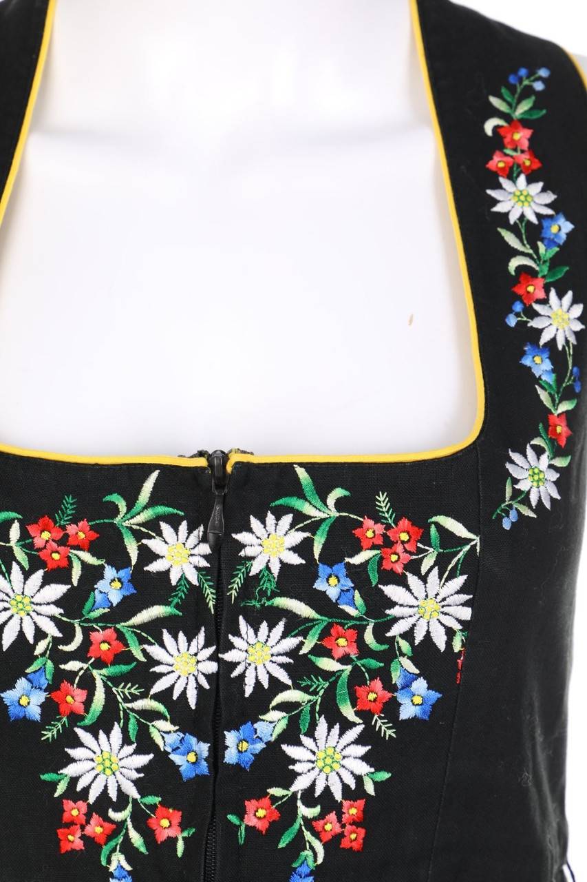 Carou Ohne Label Vintage-Dirndl Mit Floralem Muster