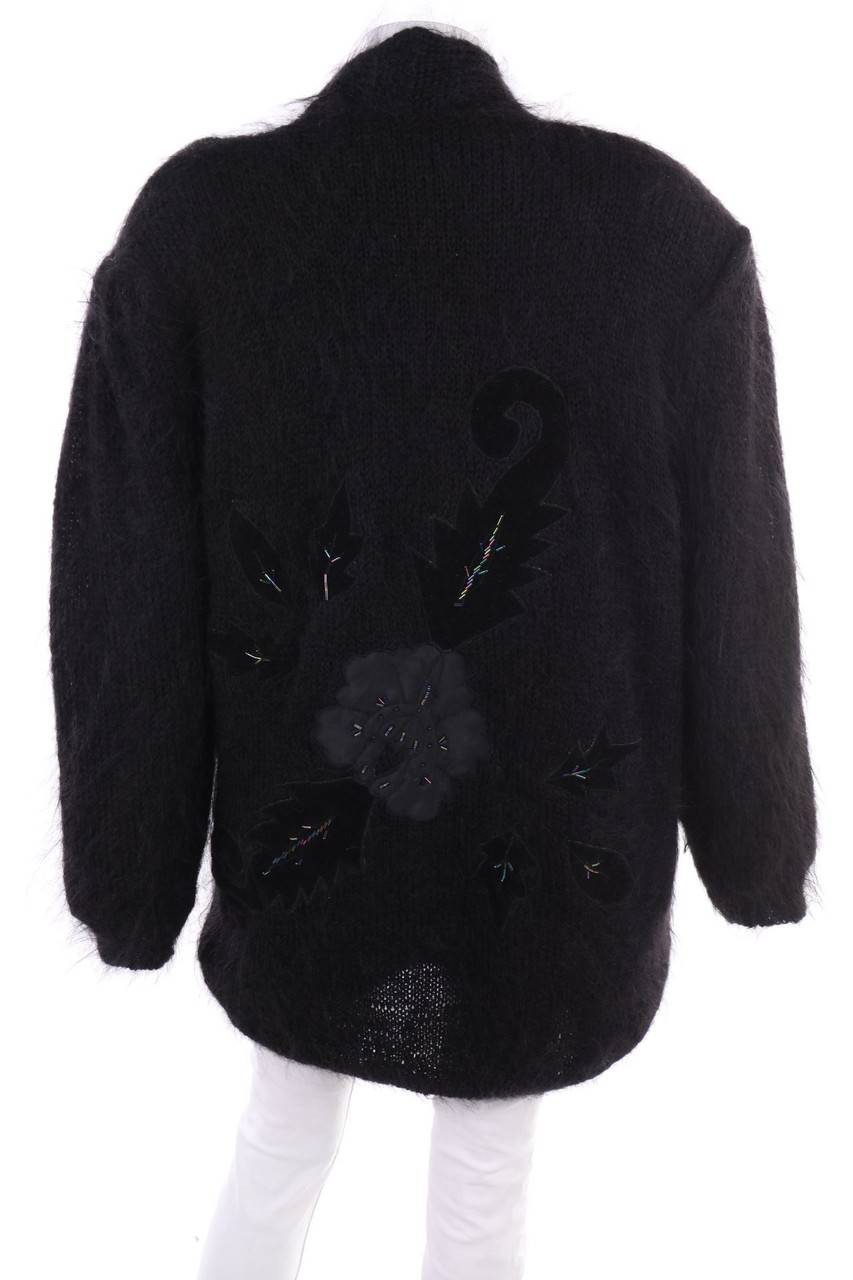 Carou Ohne Label Vintage-Oversize-Cardigan Mit Applikationen