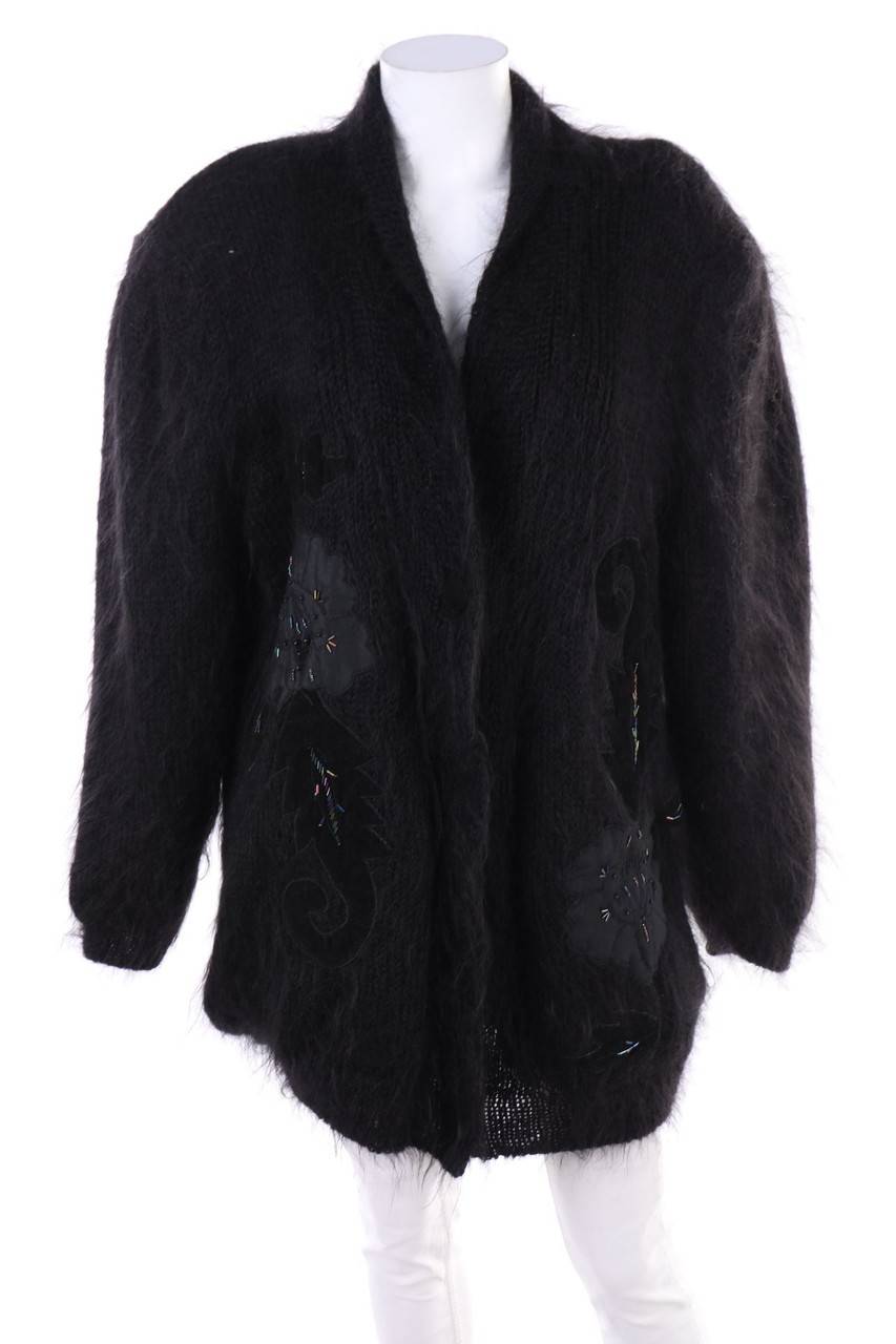 Carou Ohne Label Vintage-Oversize-Cardigan mit Applikationen