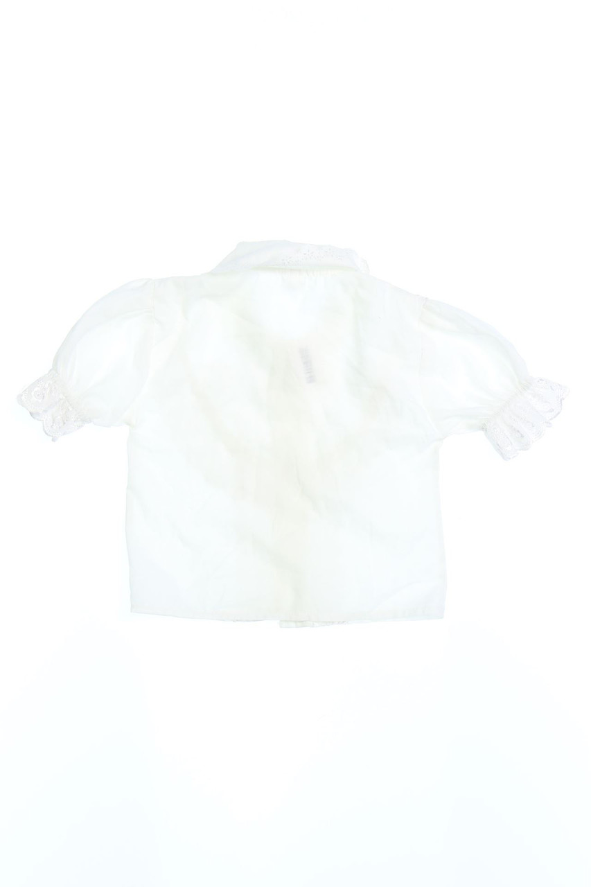 Carou Ohne Label Vintage-Trachten-Bluse Mit Stickereien
