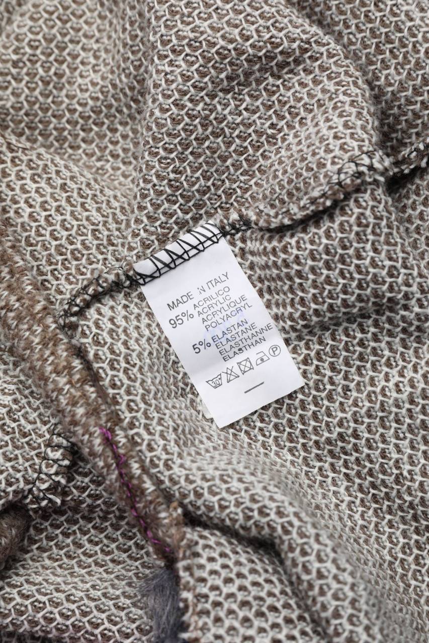 Carou Ohne Label Wickel-Cardigan Mit Fake Fur-Besatz