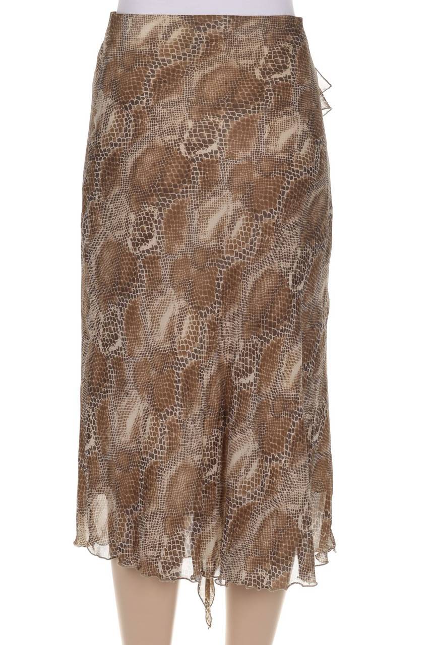 Carou OLIVIER FRANCOIS AUSONI Midi-Seiden-Rock Mit Animal-Print