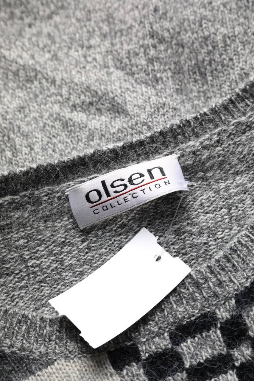 Carou OLSEN COLLECTION Vintage-Strick-Pullover Aus Woll-Mix Mit Angora