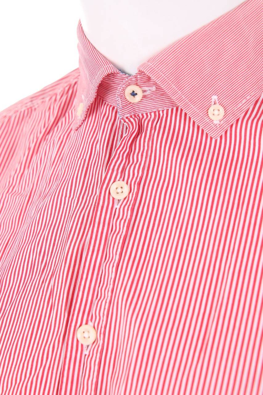 Carou OLYMP Gestreiftes Button-down-Hemd Aus Baumwolle