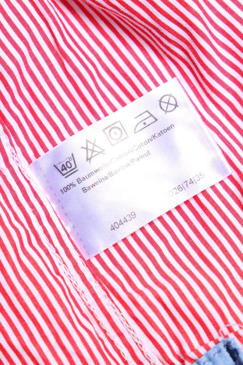 Carou OLYMP Gestreiftes Button-down-Hemd Aus Baumwolle