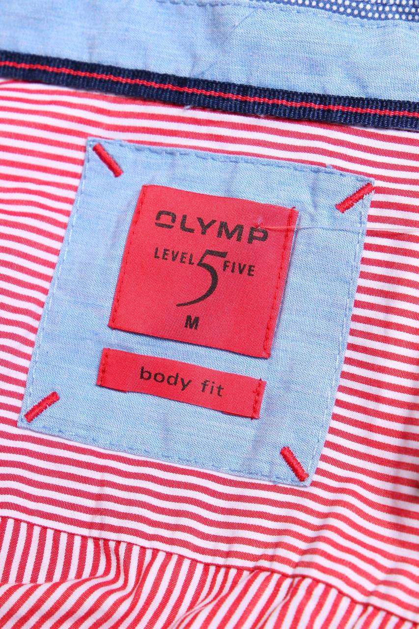 Carou OLYMP Gestreiftes Button-down-Hemd Aus Baumwolle