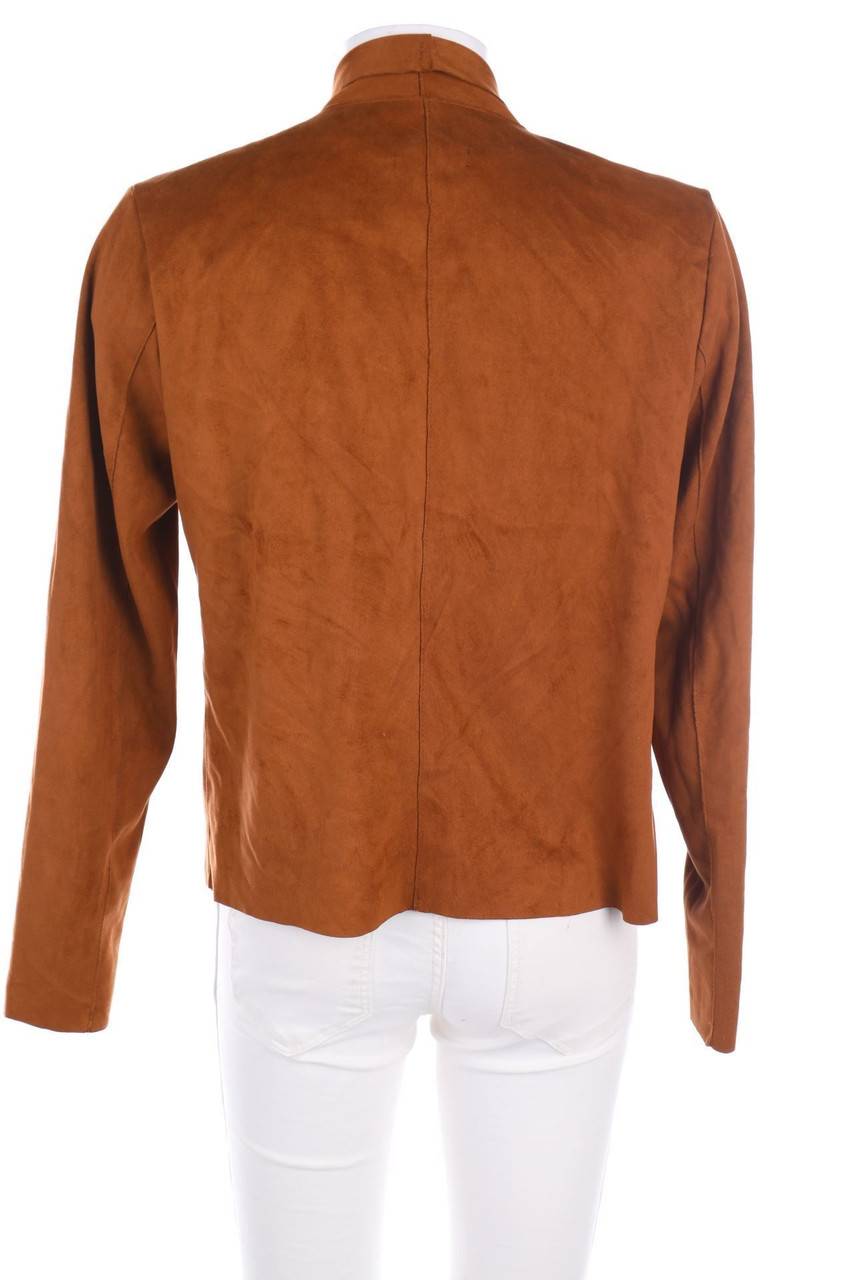 Carou ONLY Kunstlederjacke Mit Wasserfall-Ausschnitt