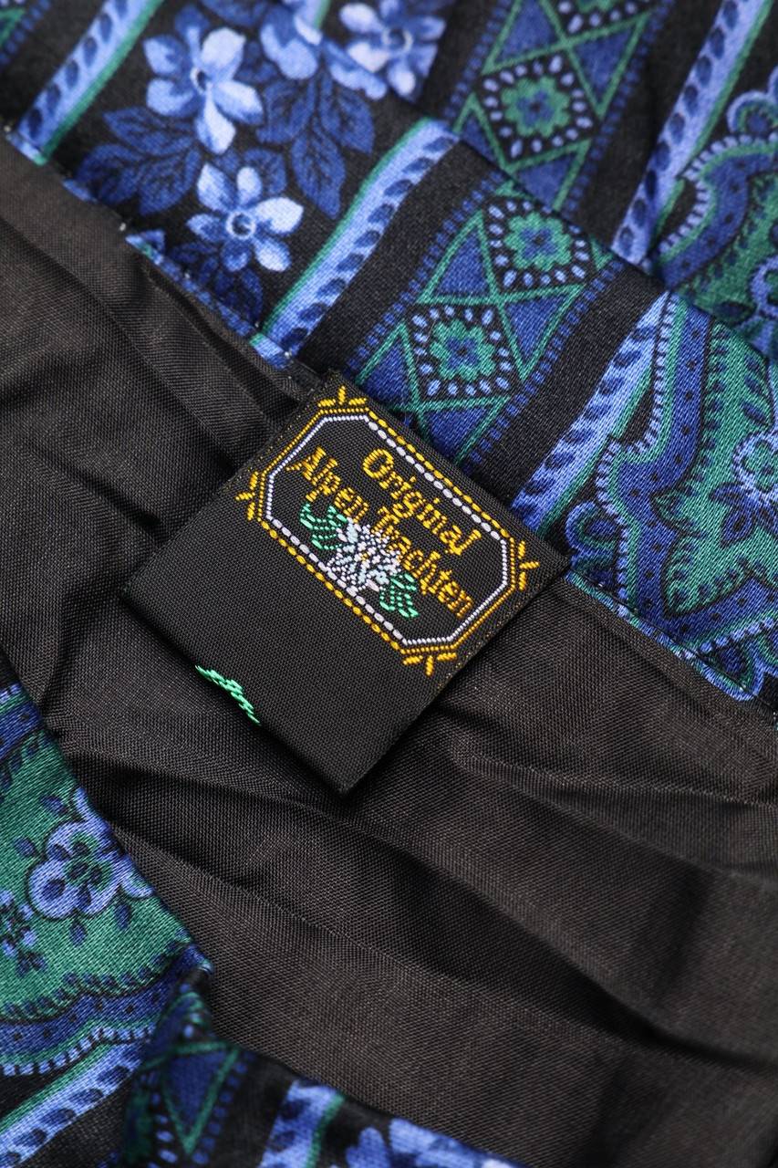 Carou Original Alpen Trachten C&A Maxi-Trachten-Rock Mit Floralem Muster
